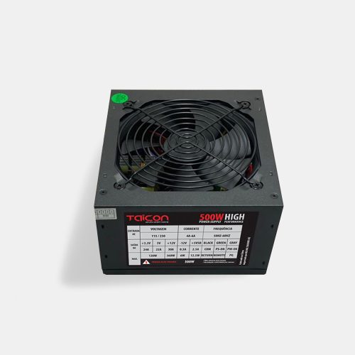 fonte 500w taicon etiqueta
